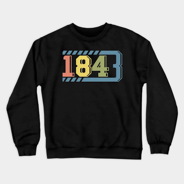 1843 Crewneck Sweatshirt by lakokakr